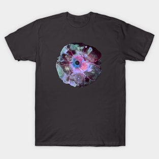 Abstract Blue Flower T-Shirt